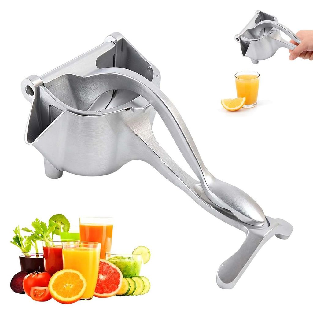 Zitronenpresse, Metall Zitruspresse , 8cm Limettenpresse ,auch geeignet zum Auspressen von Zitronen, Limetten, Orangen, Trauben und Grapefruits