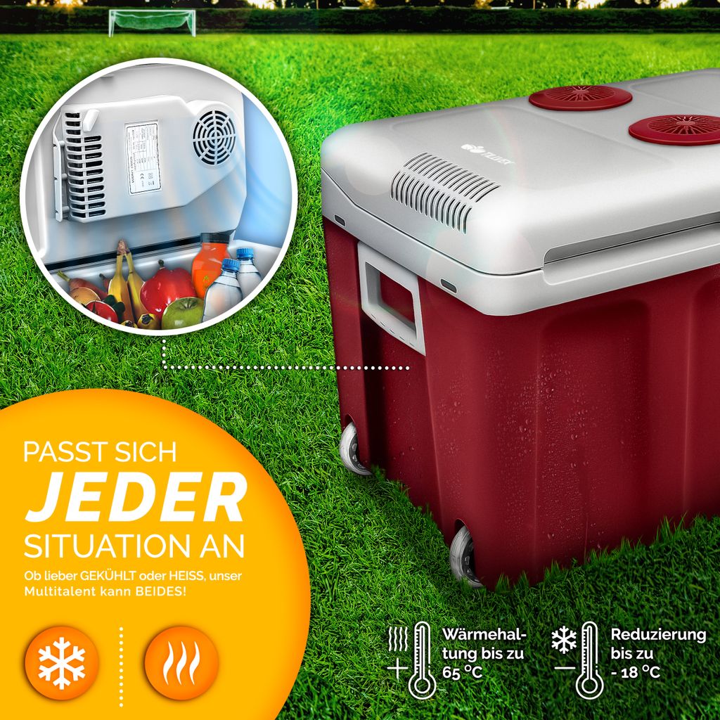 24 Liter Kühlbox, mobile Kühltruhe, Mini-Kühlschrank 12 Volt / 230