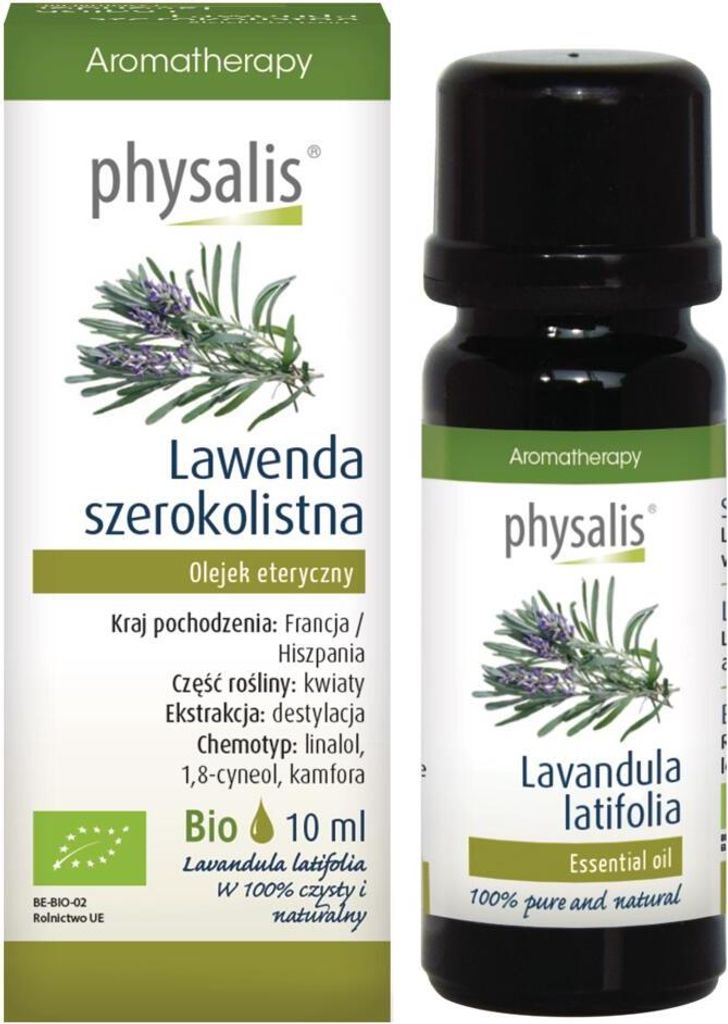 ÄTHERISCHES ÖL AUS BREITBLÄTTRIGEM LAVENDEL (BIO) 10 ml – PHYSALIS
