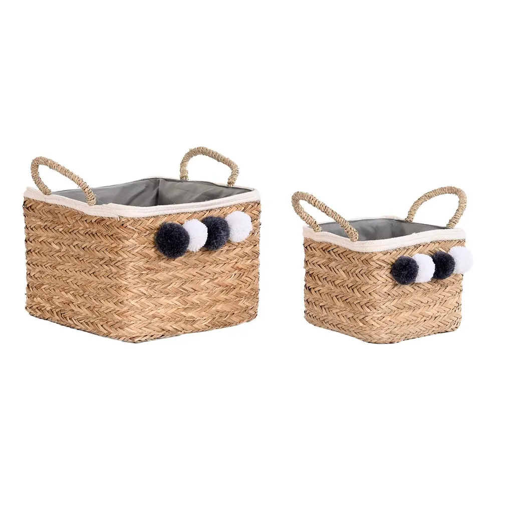 Rangez tout avec style : Set de paniers DKD Home Decor Coton et Fibre