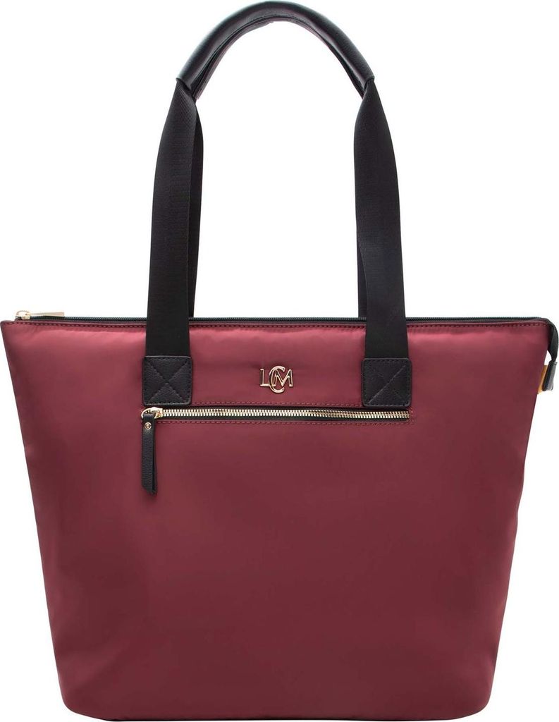 L.CREDI Schultertasche Phelina Shopper Wine weinrot