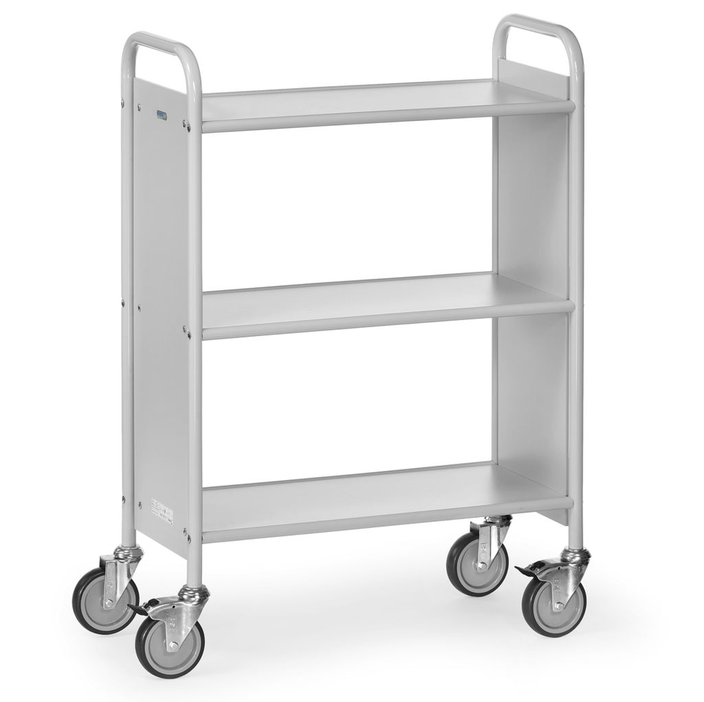 fetra 4870 - Stahl - Regalwagen - Grau - 150 kg - 4 Rad/Räder - 12,5 cm