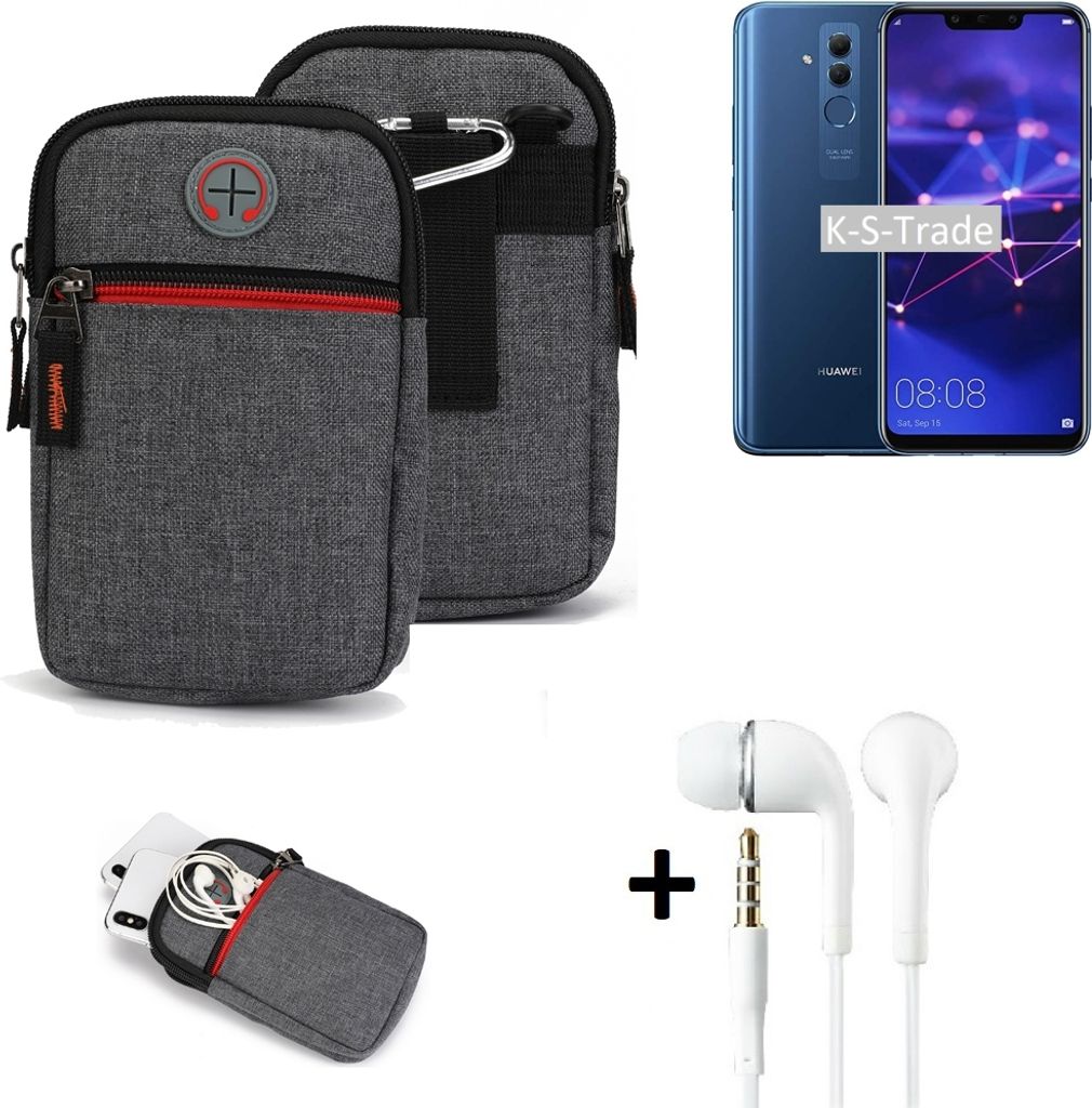 K-S-Trade Gürtel Tasche + Kopfhörer kompatibel mit Huawei Produktbild 