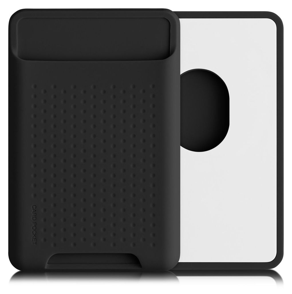 kwmobile Kartenhalter kompatibel mit Apple iPhone 16 / 15 / 14 / 13 / 12 Serie - Kartenfach Halter magnetisch - Handy Kartenetui kompatibel mit