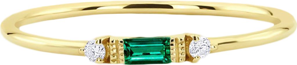 Frauen-Fingerring mit eingelegtem Zirkonia, Hochzeit, Verlobung, Schmuck, Geschenk-Grün,US 6