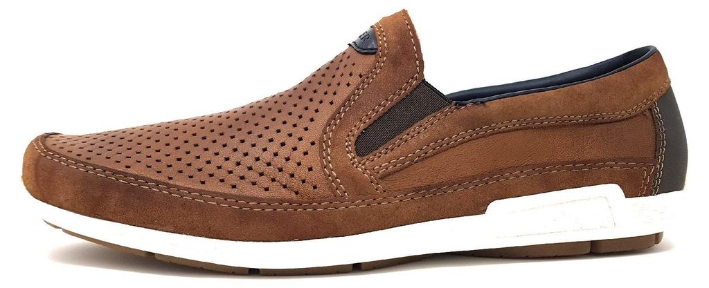 Rieker Herren Echtleder Slipper braun, Herren:44 EU Produktbild 