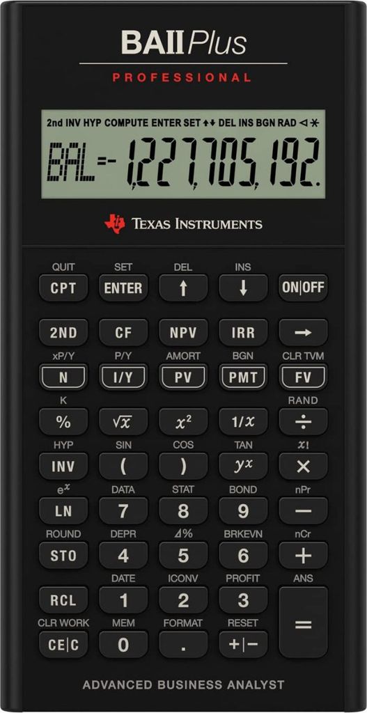 Texas Instruments TI-BA II Plus Professional Obrázek produktu 