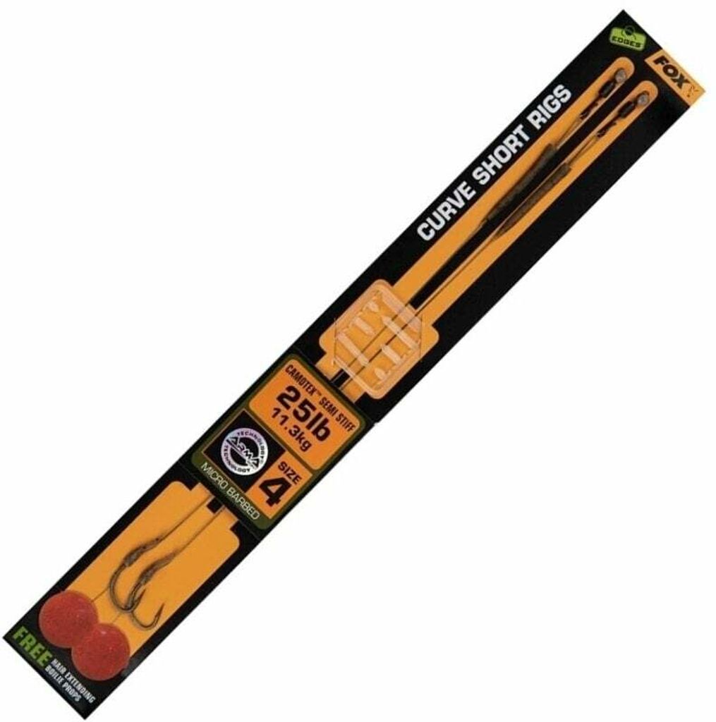 Fox Fishing Edges Curve Short Rig Camotex Semi Stiff # 4 Produktbild 