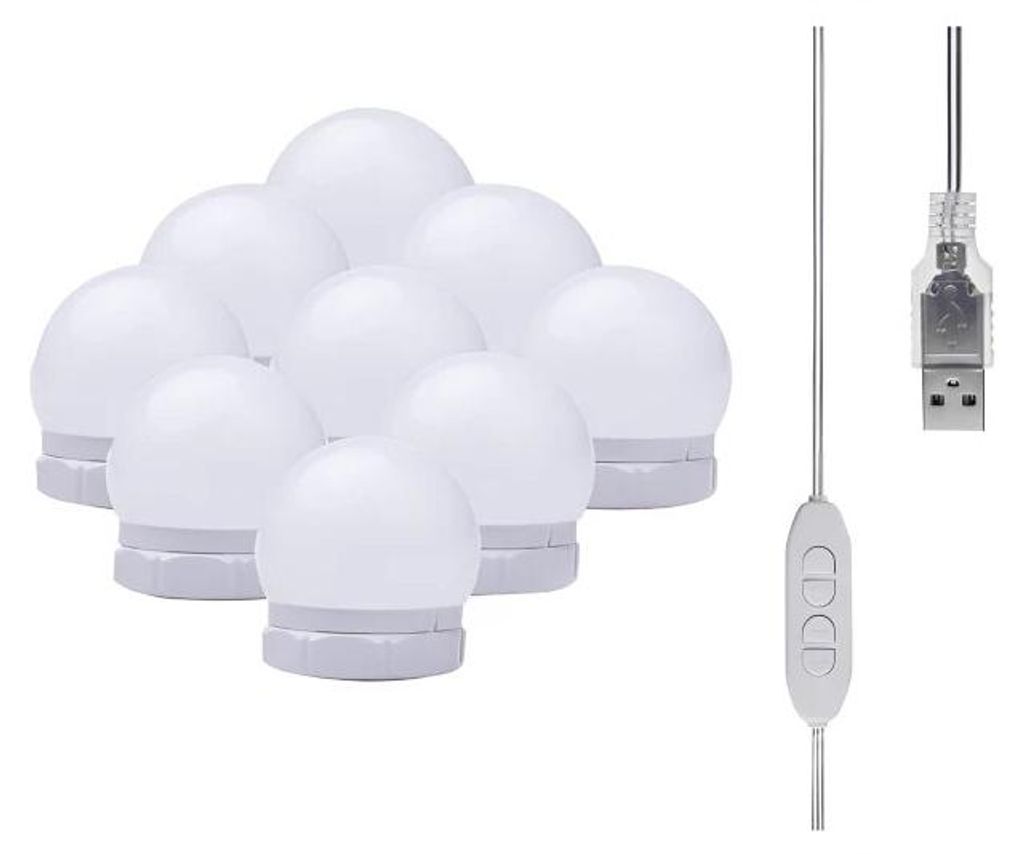 LED-Lampen für den Spiegel/Schminktisch - 10 Stk. Produktbild 