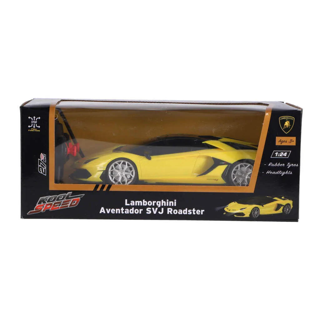 Lamborghini Aventador 1:24 voiture radiocommandée jaune sous licence