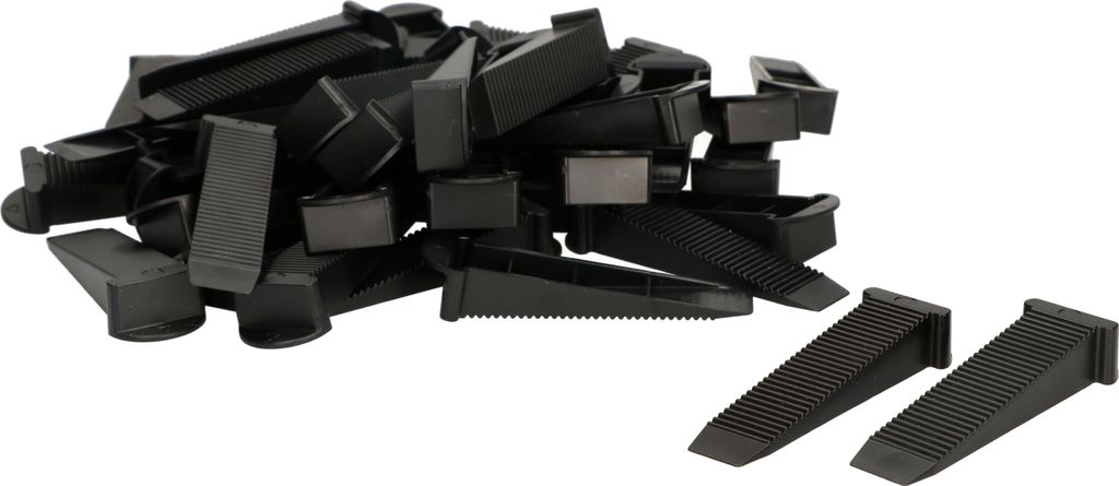 KOTARBAU® Nivelační klíny pro dlaždice černé 80 mm Sada 100 Obrázek produktu 