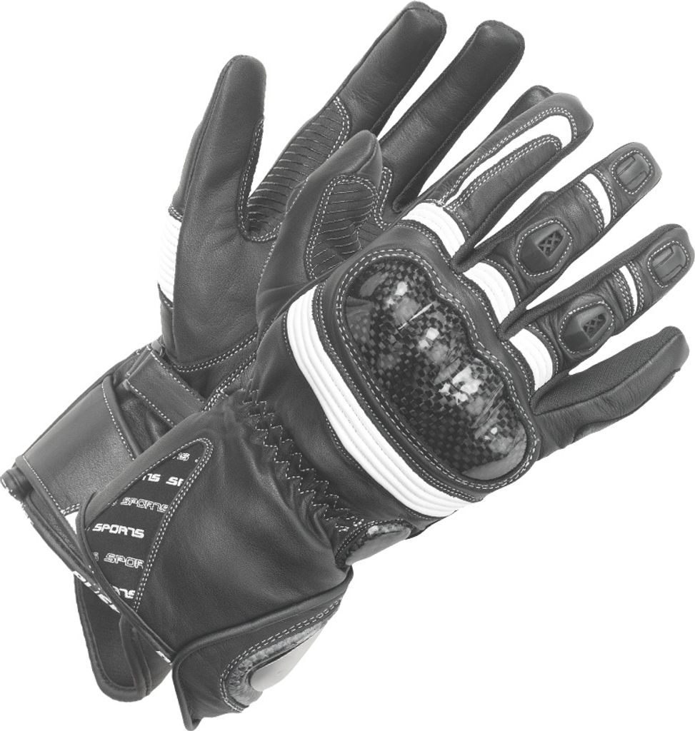 Büse Misano Damen Handschuhe Grösse: 9, Farbe: Schwarz/Weiß