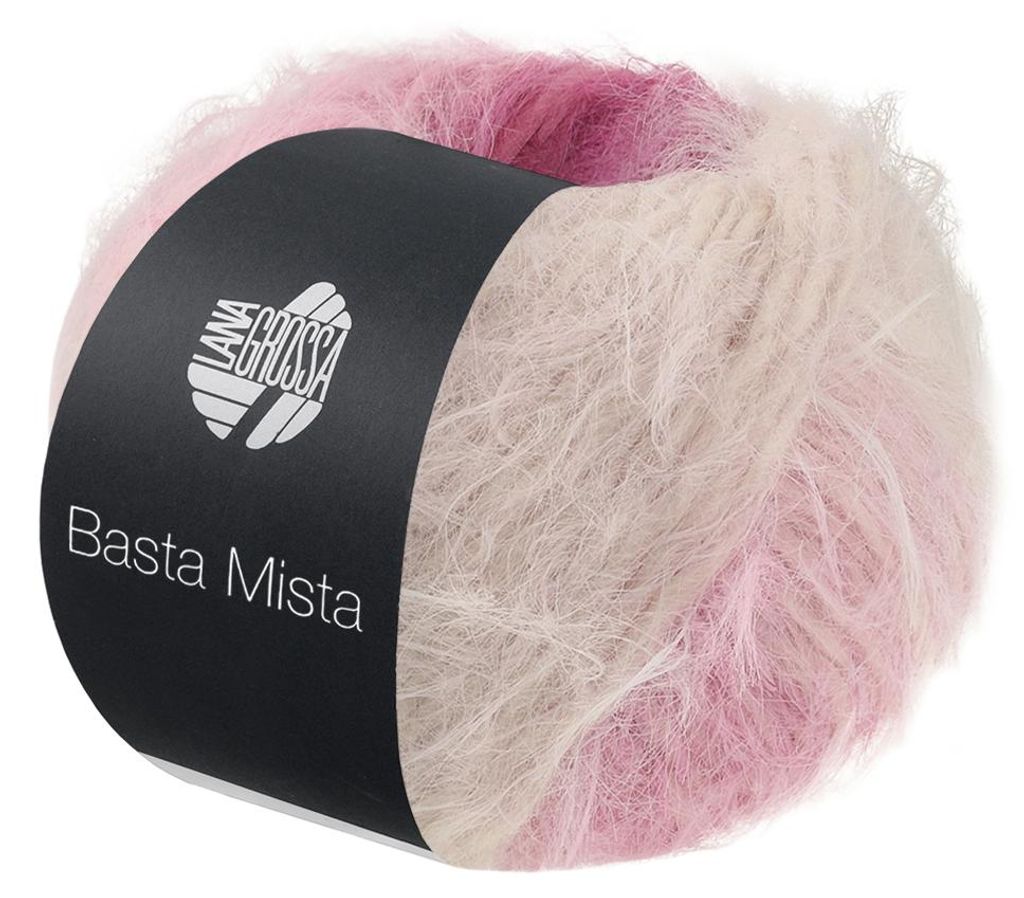 Lana Grossa - Basta Mista 0123 rotviolett fuchsia pink rosa Produktbild 