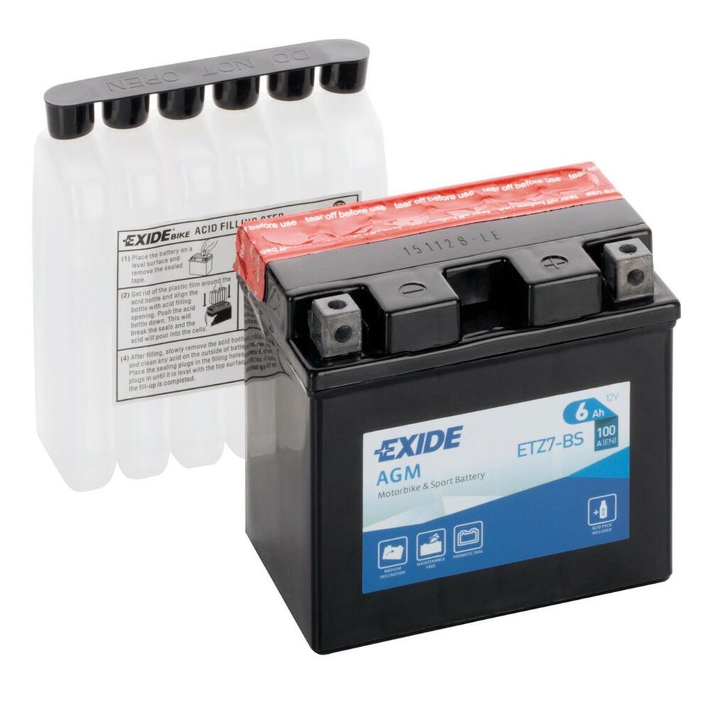 Akumulator Exide Bike AGM 12V 6 Ah 100A do motocykli z 6 Zdjęcie produktu 