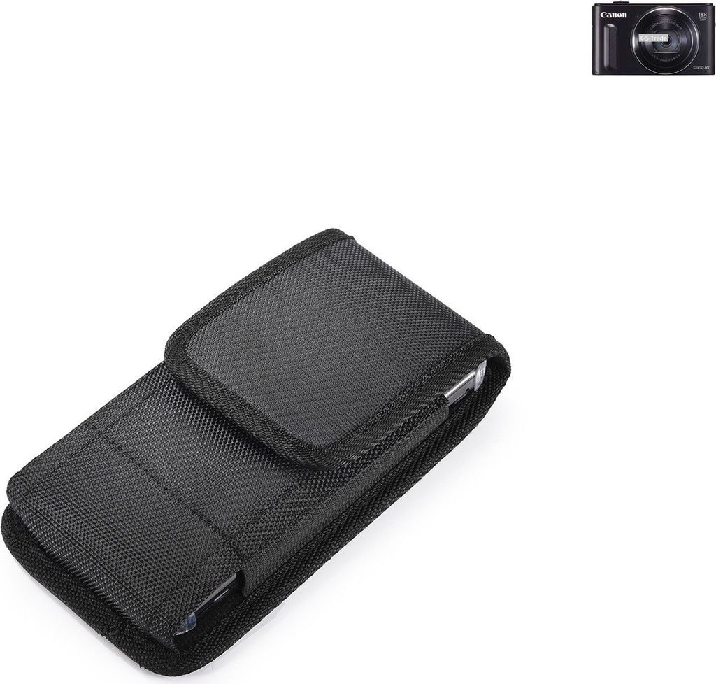 Holster Gürteltasche kompatibel mit Canon PowerShot SX610 HS Holster Gürtel Tasche wasserabweisend Handy Hülle Schutz Hülle Outdoor schwarz