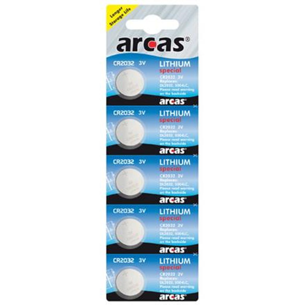 Arcas | CR2032 | Lithium | 5 Stück Produktbild 