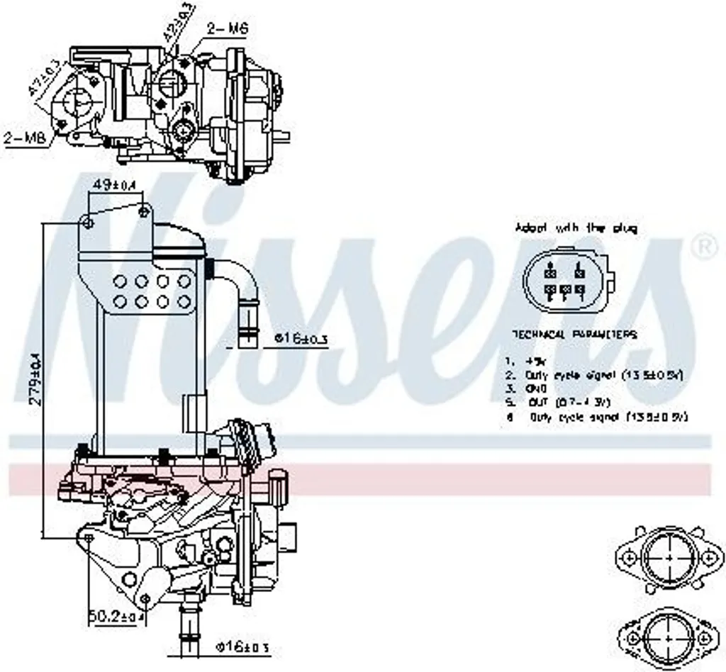 Vanne EGR Module pour VW 2.0 TDI Audi Seat - Pièce Moteur 03L131512