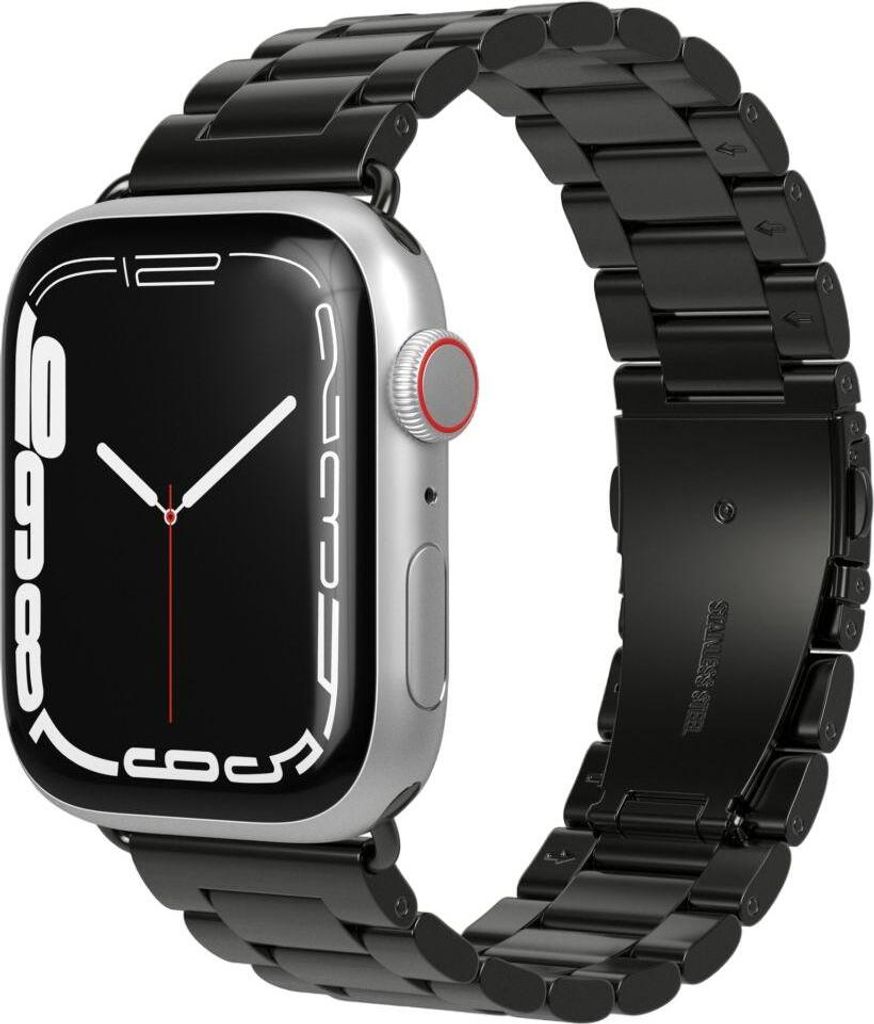 Vonmählen Watch Straps Link Bracelet - Armband für Apple Watch, 44mm + 45mm + 46mm + 49mm, Black