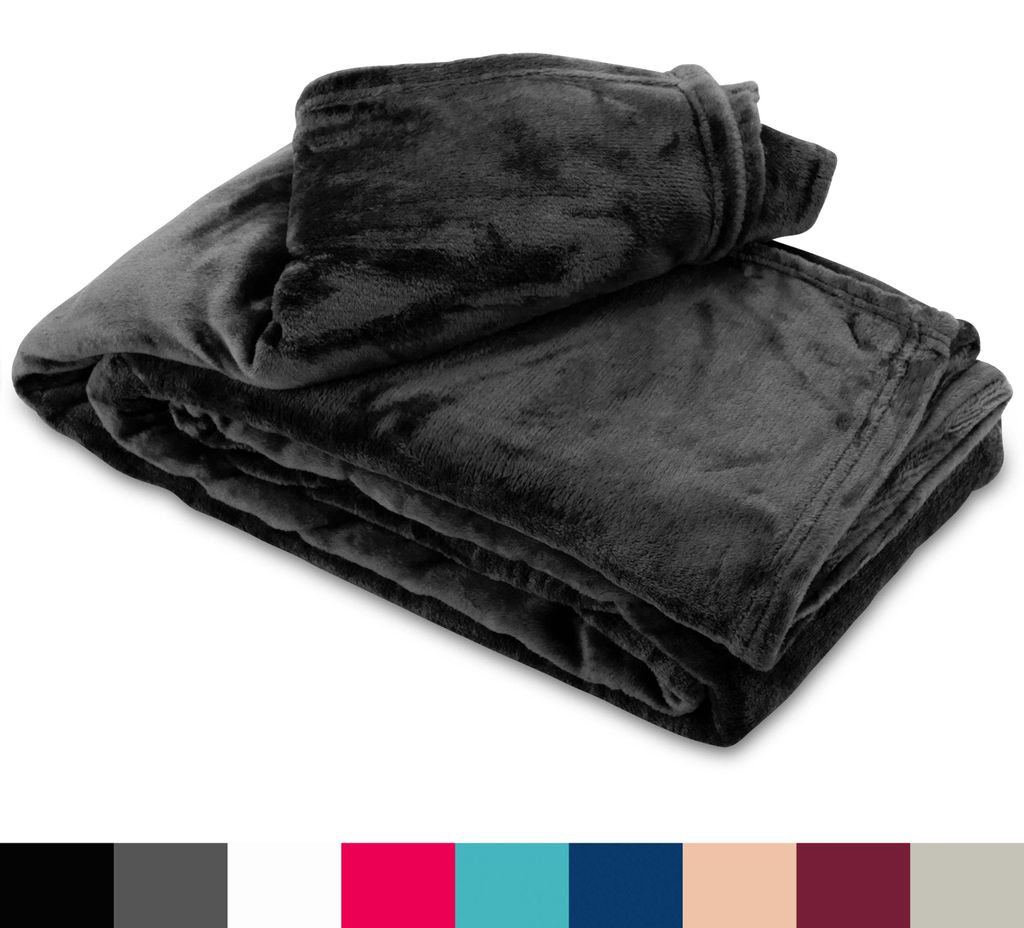 Fleece Kuscheldecke 150x200 cm Flauschiges Polyester Produktbild 