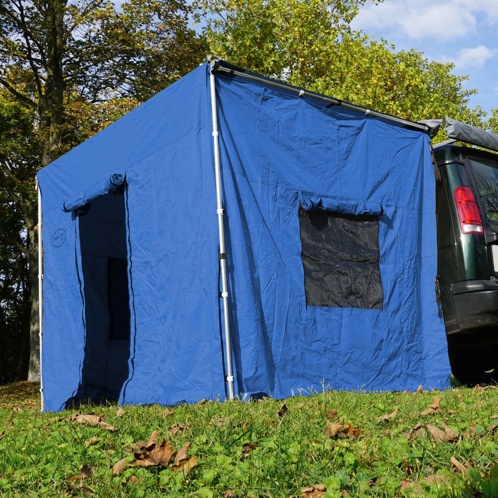 MQoutdoor Seitenwände Für Pop-Up-Baldachin – 3 Stück, Wasserdicht, 10x10 Fuß, Königsblau (inkl. Haken & Seile)
