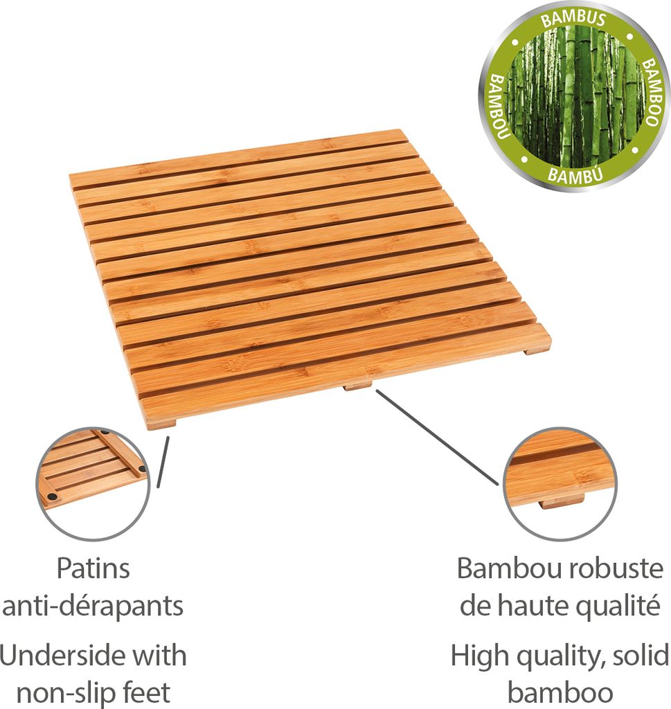 vidaxl bambus lounge Bambus Gartenlounge-Set Lucas in Grau mit Esstisch und Auflagen