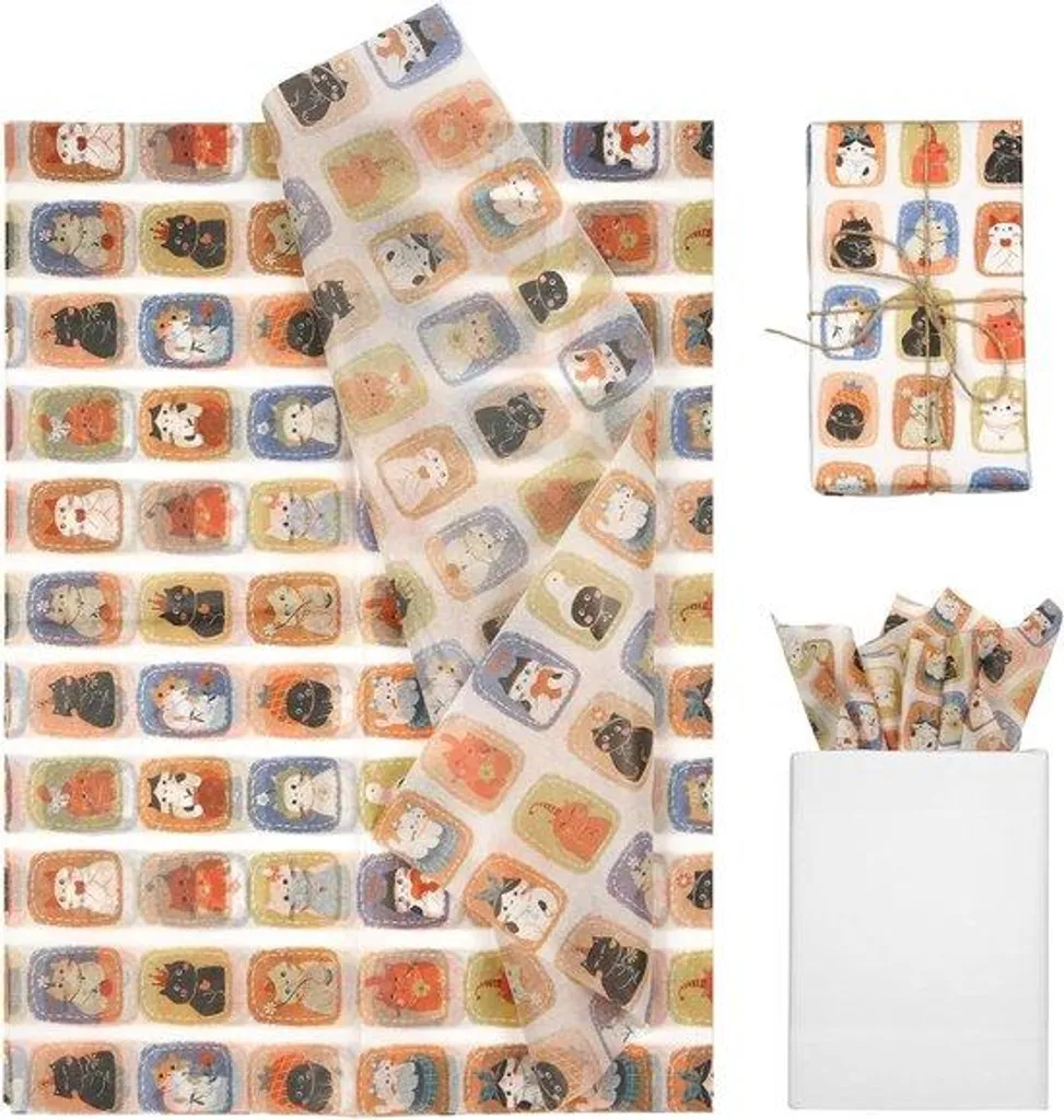 Papier de soie orange 50x35 cm résistant - Lot spécial décoration DIY