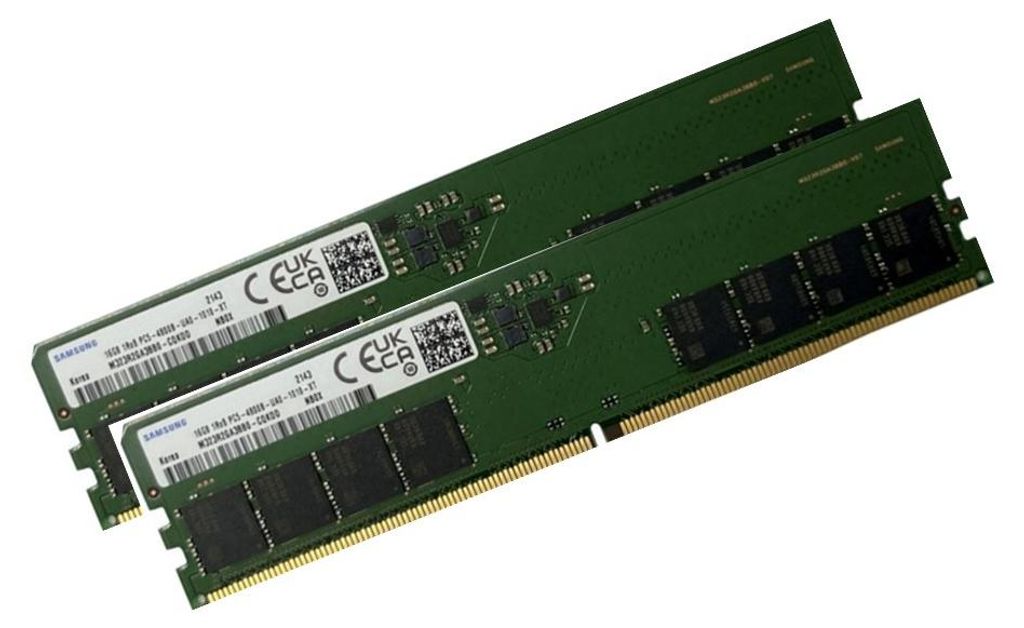 Samsung 32Gb 2x 16GB DDR5 4800 Mhz PC5-5600B Desktop RAM Produktbild 