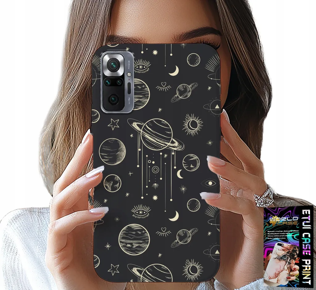 Custodia per Xiaomi Note 10 Pro - Cosmos Pianeti Stelle Luna + Vetro