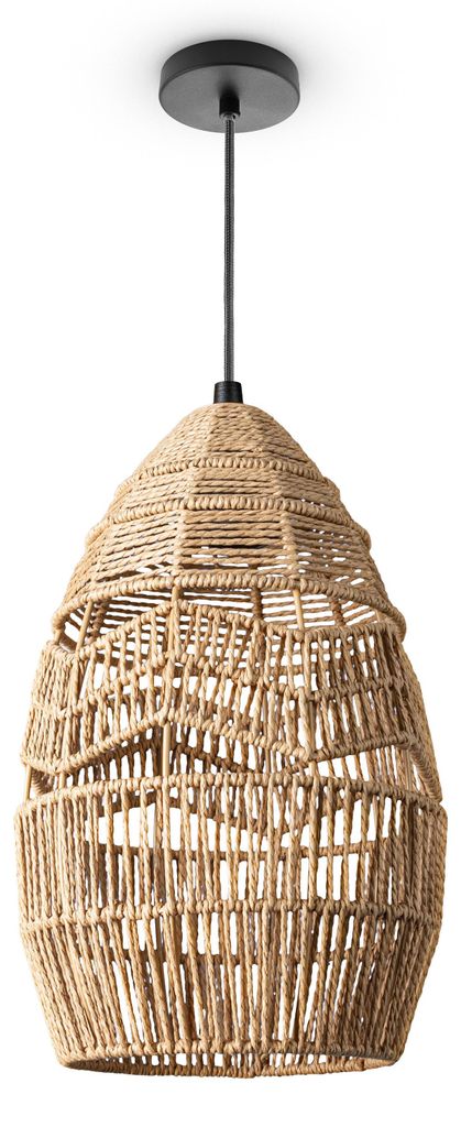 Pendelleuchte Wohnzimmer Boho Korbleuchten Pendellampe Produktbild 