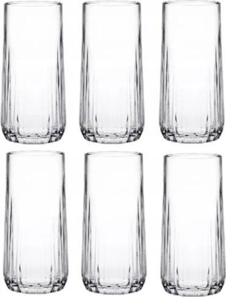 Set mit 5 hohen Gläsern 360 ml Elegant und funktional Produktbild 