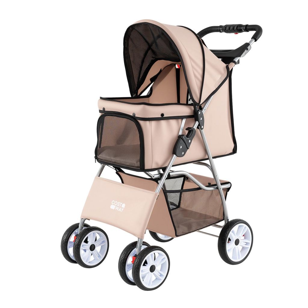 Składany wózek dla psów COSTWAY, buggy dla psów z Zdjęcie produktu 