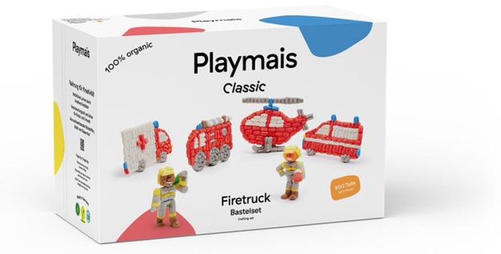 PlayMais Classic Feuerwehr Bauset - kreatives Spielzeug