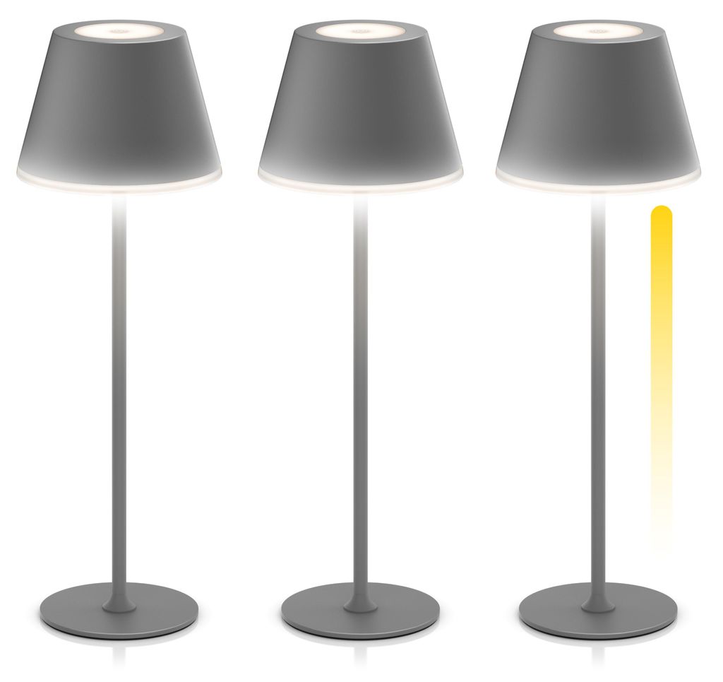 Brandson LED-Tischlampe 3er Set kabellos mit Akku, dimmbar Produktbild  KI-generiertes Bild