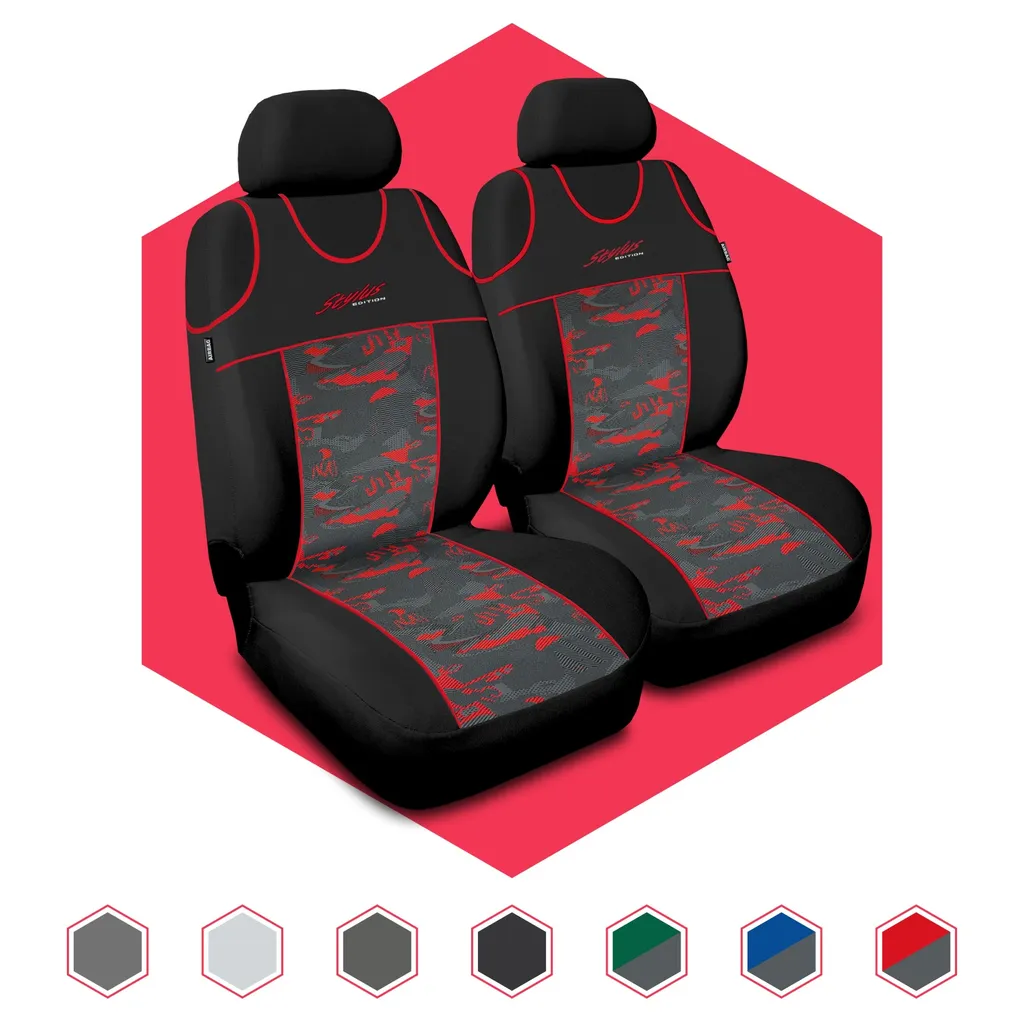 Coprisedili Auto Nissan Sunny Rosso Stilo - Set Universale Sportivo