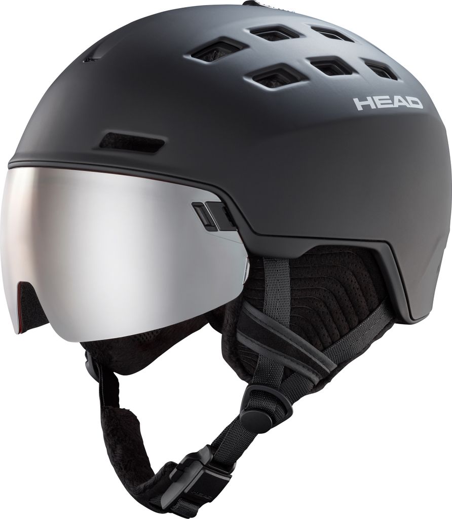 Head Radar Visor Helm Schwarz M-L / Silver-Red/CAT2 Schwarz Produktbild 