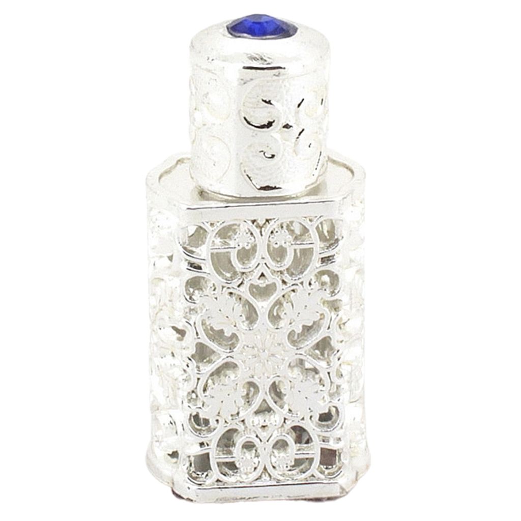 3ml exquisites Retro -Stil ätherisches Öl Flasche Glas Schöner Prädierer ätherischer Öldiffusor für Mädchen-Silber