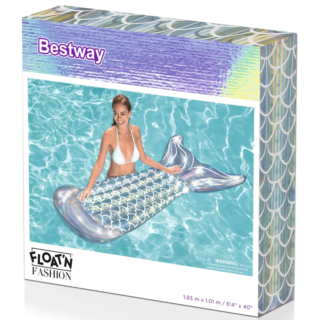 Bouée Géante Queue de Sirène Matelas Gonflable de Piscine Bestway - 10
