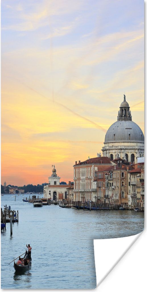 MuchoWow Poster Italien - Sonnenuntergang - Venedig 60x120 cm - Wandschmuck