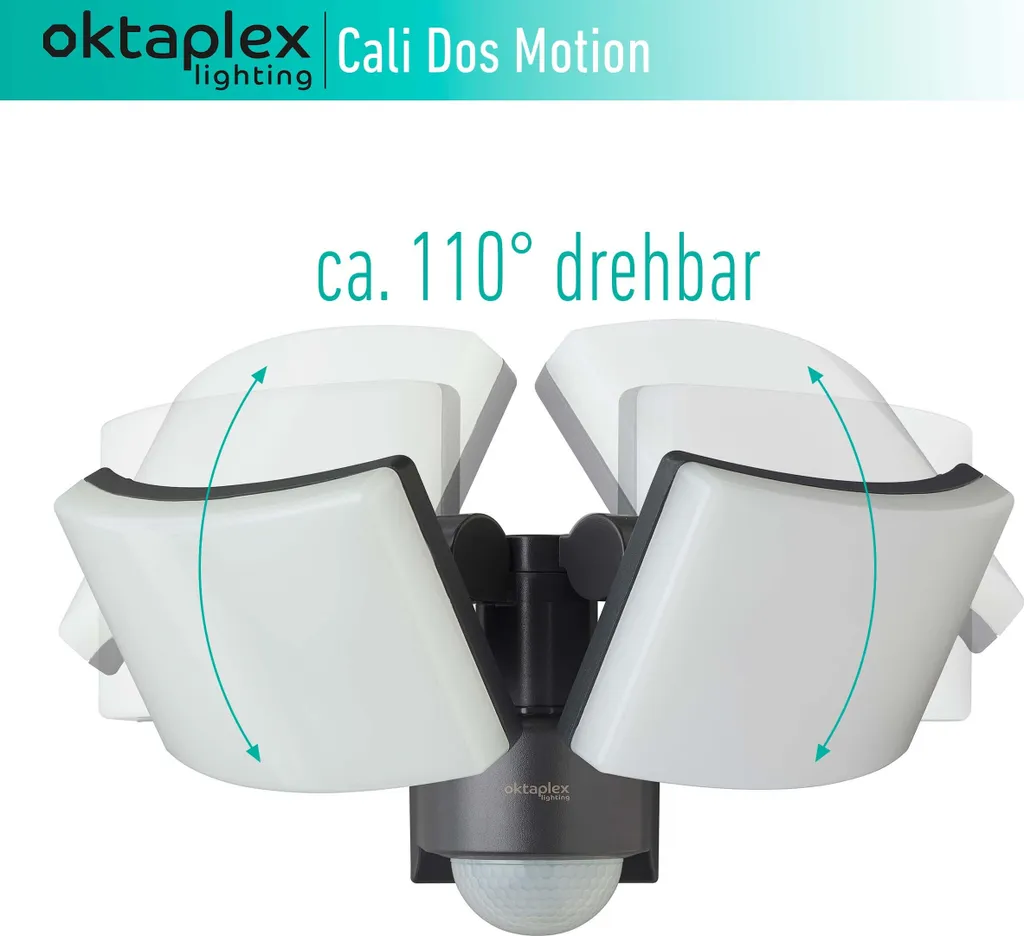 Applique murale LED détection mouvement 230V IP65 3200lm blanc chaud
