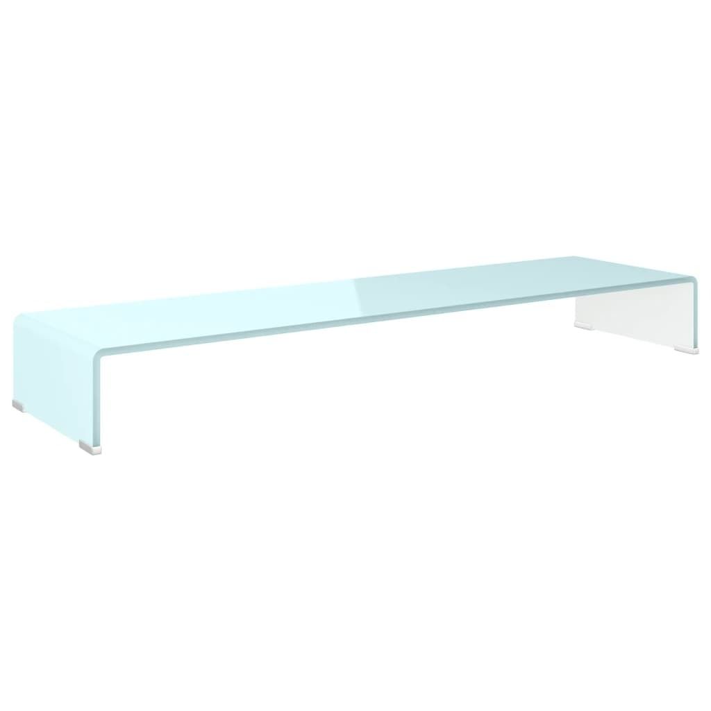 vidaXL Rehausse TV/moniteur verre vert 110x30x13 cm Image du produit 