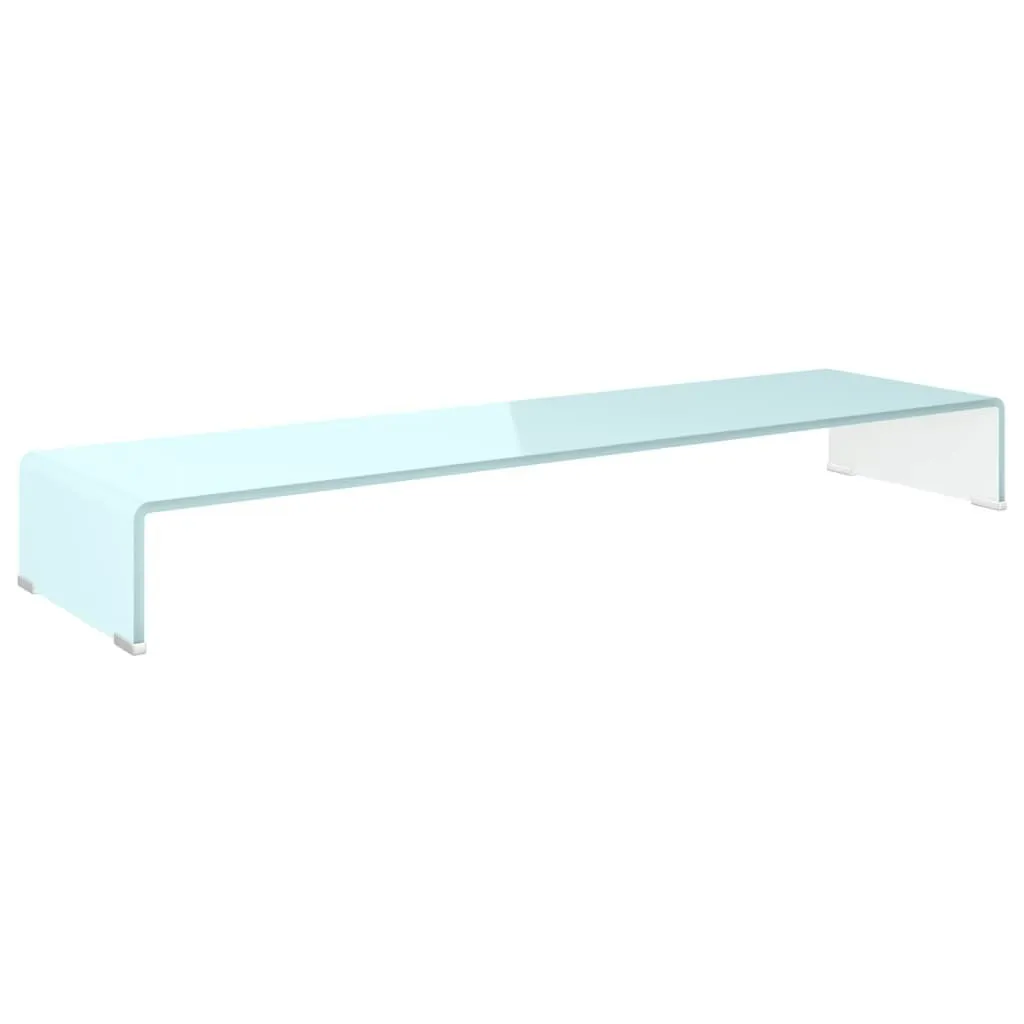 Supporto TV Vetro Verde SYFAX™ 110x30x13 cm - Rialzo Ergonomico