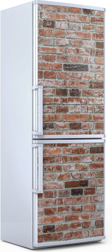 Magnete Dekorative - 70 cm x 190 cm - Küche - Magnetmatte Kühlschrankmagnete - Rot Wand Ziegel Backstein