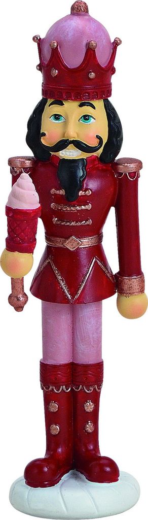 Nussknacker König Nostalgie Deko Figur Weihnachtsdeko Skulptur Krone Zepter