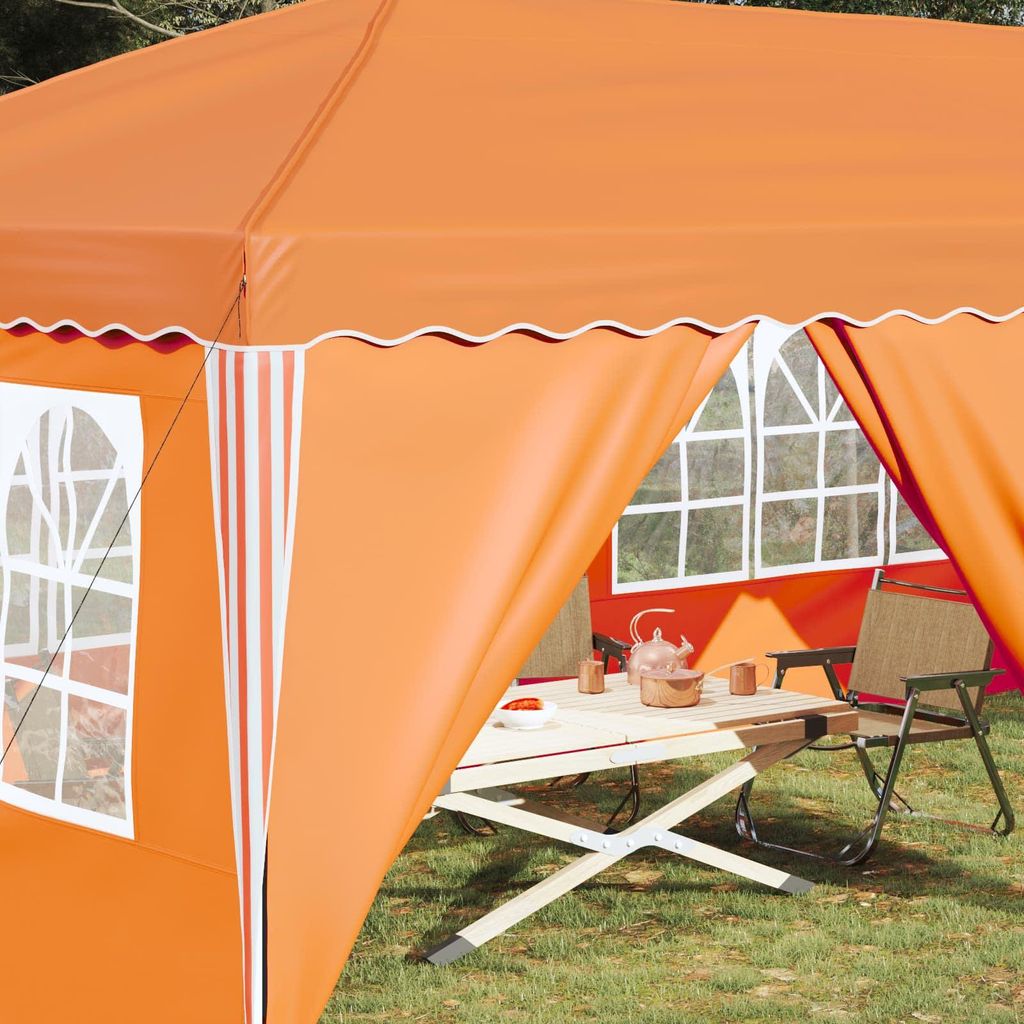 Möbel Pavillons & Partyzelte - Orange - CLORIS Pop-up Partyzelt 575x288x245 cm Orange,21.25 Kg - 634583