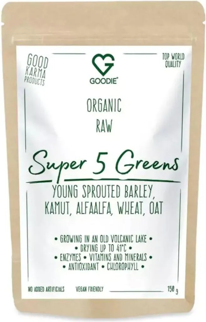 Détox et Énergie avec Jus Super 5 Greens RAW pour Smoothies Verts 150g