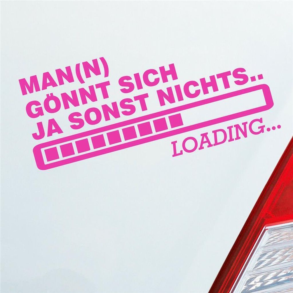 Auto Aufkleber Man(n) gönnt sich ja sonst nichts Boost Produktbild 