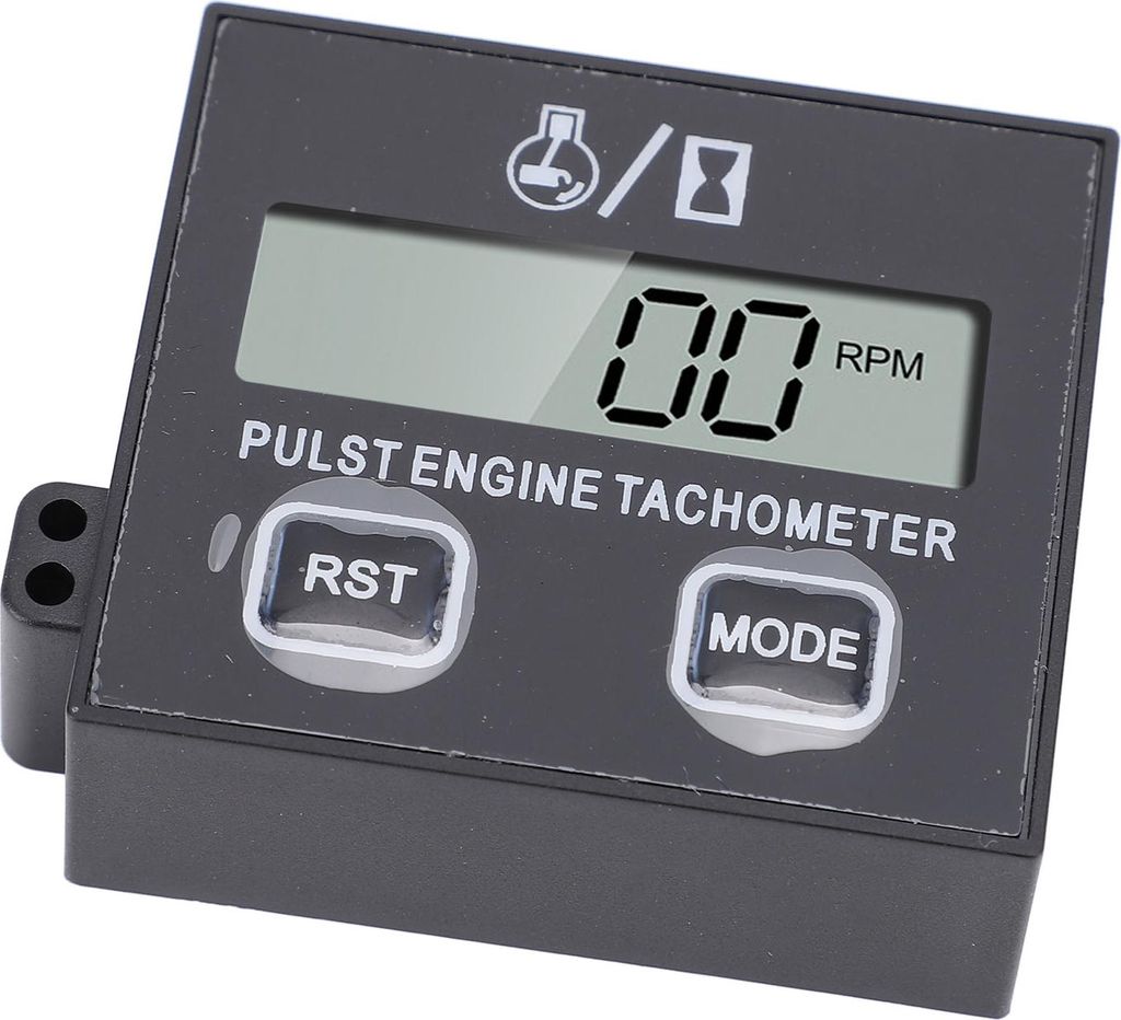 Kleiner Motor-Drehzahlmesser, wasserdicht, digitale Anzeige, Kettensäge für Motorrad, Golf, Kart, ATV, Yacht