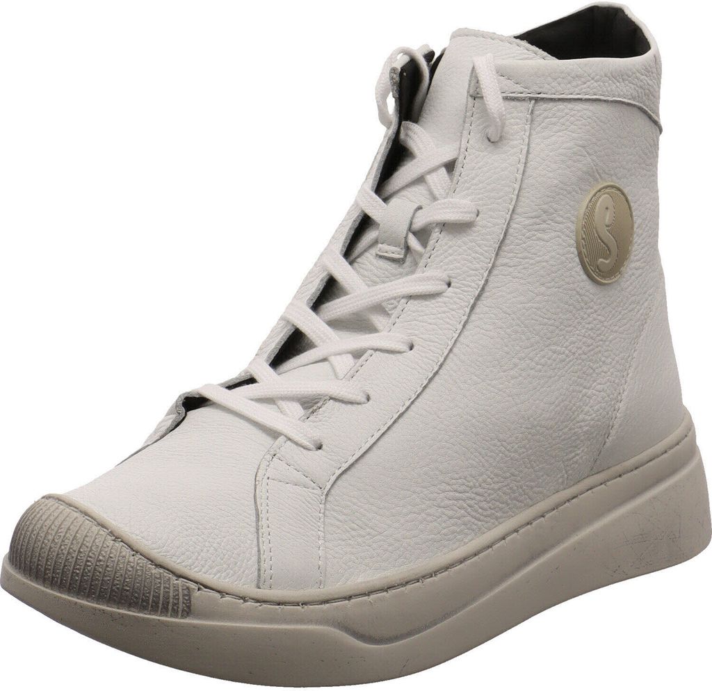 Softinos Damen Schnürschuh weiß