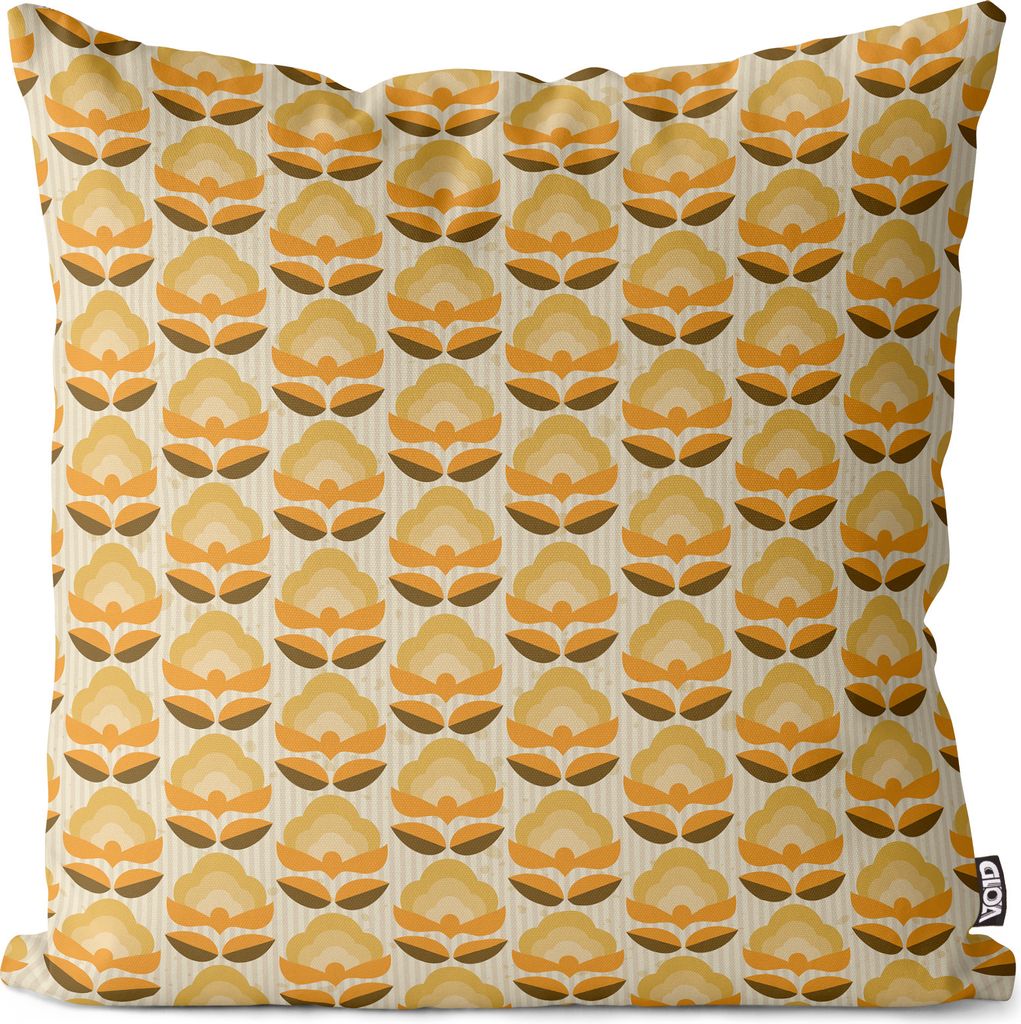 VOID Vintage Blumen Tapete Blumenmuster Kissenbezug Kissenhülle Polyester wasserfest Outdoor Indoor