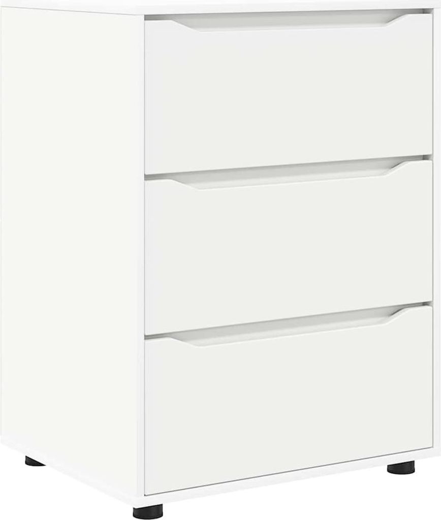 vidaXL Aufbewahrungsschrank Weiß 60 x 48 x 81 cm Holzwerkstoff